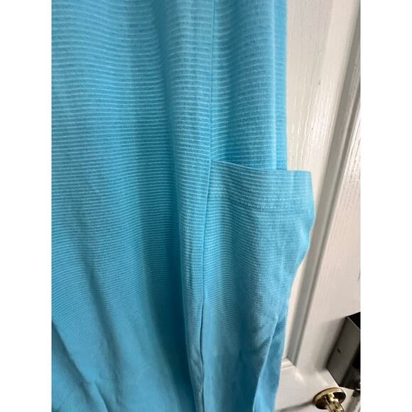 Fresh Produce Women's Blue Side Pockets Scoop Neck Midi Dress Size Small - Picture 8 of 9